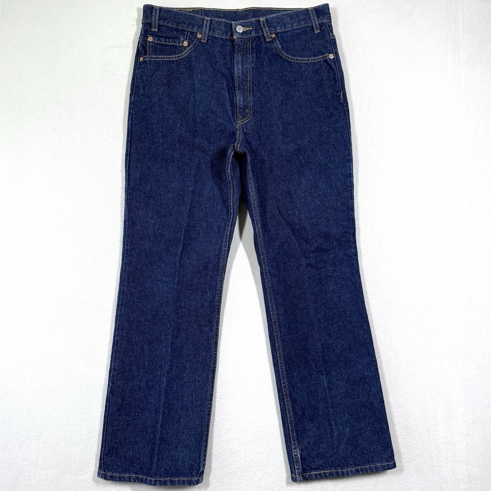 Vintage Levis Jeans Mens 36x30 517 Bootcut Boot Cut 90s‎ Y2K Dark Wash Denim
